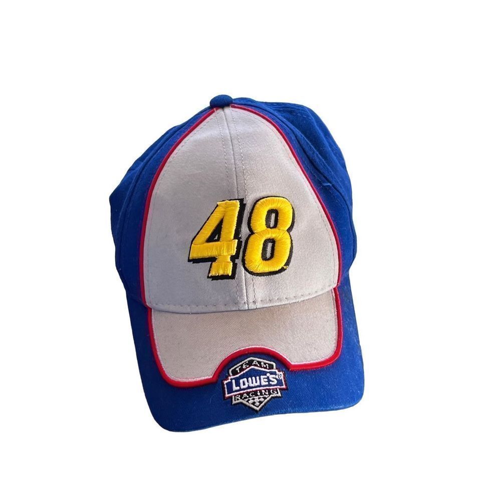 Nascar Jimmy Johnson #48 Lowes USO Adjustable Hat Baseball Cap Winners Circle bu